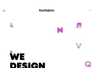 How fontfabric.com looks like on a tablet such as an iPad.