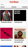 How fontmeme.com looks like on a mobile device such as an iPhone.