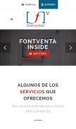 How fontventa.com looks like on a mobile device such as an iPhone.