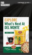 How food-management.com looks like on a mobile device such as an iPhone.