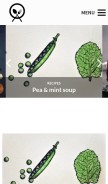 How foodieandthechef.com looks like on a mobile device such as an iPhone.