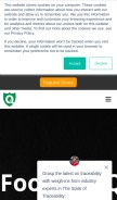 How foodlogiq.com looks like on a mobile device such as an iPhone.