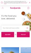 How foodpanda.bg looks like on a mobile device such as an iPhone.