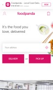 How foodpanda.my looks like on a mobile device such as an iPhone.