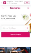 How foodpanda.pk looks like on a mobile device such as an iPhone.