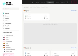 How foot-direct.com looks like on a tablet such as an iPad.