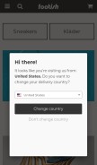 How footish.se looks like on a mobile device such as an iPhone.