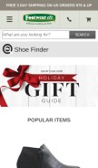 How footwearetc.com looks like on a mobile device such as an iPhone.