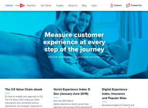 How foresee.com looks like on a tablet such as an iPad.