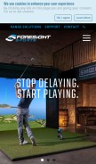 How foresightsports.com looks like on a mobile device such as an iPhone.