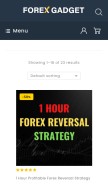 How forexgadgets.com looks like on a mobile device such as an iPhone.
