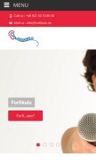 How forfikulo.de looks like on a mobile device such as an iPhone.