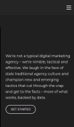 How forgedigitalmarketing.com looks like on a mobile device such as an iPhone.