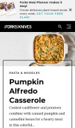 How forksoverknives.com looks like on a mobile device such as an iPhone.