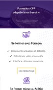 How formera.fr looks like on a mobile device such as an iPhone.