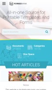 How formsbank.com looks like on a mobile device such as an iPhone.