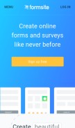 How formsite.com looks like on a mobile device such as an iPhone.