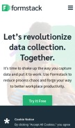 How formstack.com looks like on a mobile device such as an iPhone.