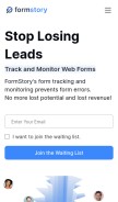 How formstory.io looks like on a mobile device such as an iPhone.