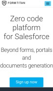 How formtitan.com looks like on a mobile device such as an iPhone.