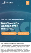 How forpa.cz looks like on a mobile device such as an iPhone.