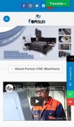 How forsuncnc.com looks like on a mobile device such as an iPhone.