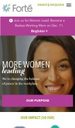 How fortefoundation.org looks like on a mobile device such as an iPhone.