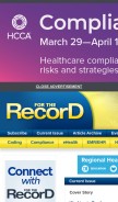 How fortherecordmag.com looks like on a mobile device such as an iPhone.