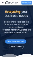 How fortifi.io looks like on a mobile device such as an iPhone.