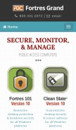 How fortresgrand.com looks like on a mobile device such as an iPhone.