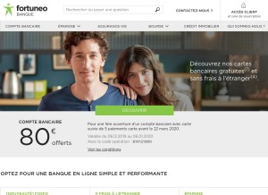 How fortuneo.fr looks like on a tablet such as an iPad.