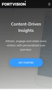 How fortvision.com looks like on a mobile device such as an iPhone.