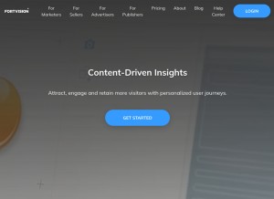 How fortvision.com looks like on a tablet such as an iPad.