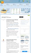 How forum-software.org looks like on a mobile device such as an iPhone.