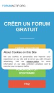 How forumactif.org looks like on a mobile device such as an iPhone.