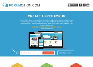 How forumotion.com looks like on a tablet such as an iPad.