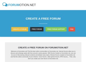 How forumotion.net looks like on a tablet such as an iPad.