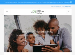 How fosi.org looks like on a tablet such as an iPad.