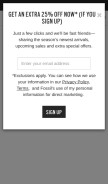 How fossil.com looks like on a mobile device such as an iPhone.