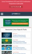 How fossmint.com looks like on a mobile device such as an iPhone.