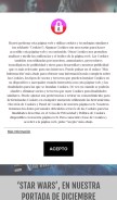 How fotogramas.es looks like on a mobile device such as an iPhone.