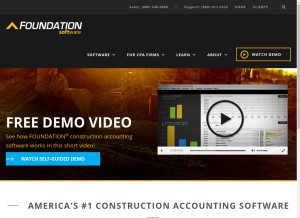 How foundationsoft.com looks like on a tablet such as an iPad.