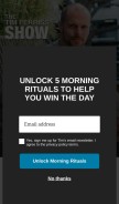 How fourhourworkweek.com looks like on a mobile device such as an iPhone.