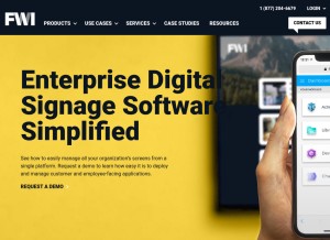 How fourwindsinteractive.com looks like on a tablet such as an iPad.