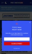 How fox21news.com looks like on a mobile device such as an iPhone.