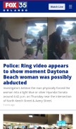 How fox35orlando.com looks like on a mobile device such as an iPhone.