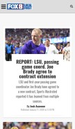 How fox8live.com looks like on a mobile device such as an iPhone.