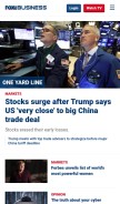 How foxbusiness.com looks like on a mobile device such as an iPhone.