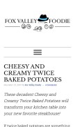 How foxvalleyfoodie.com looks like on a mobile device such as an iPhone.