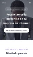 How foxweb.cl looks like on a mobile device such as an iPhone.